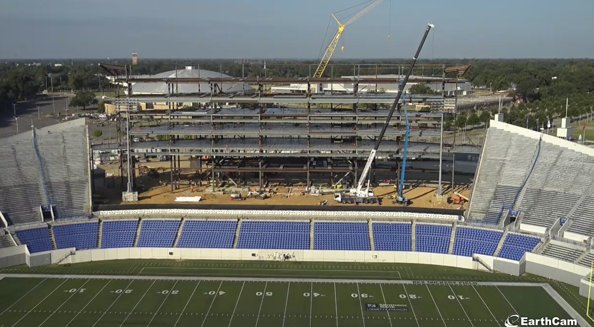 TigersAthletics's tweet image. Tune in Facebook Live at 10am for an update on the stadium ๐๏ธ
