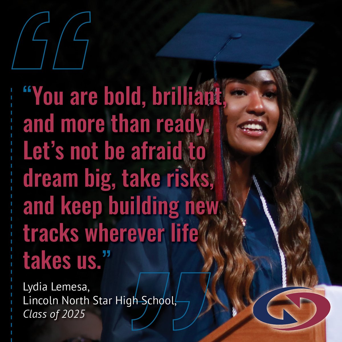 LPSorg's tweet image. Good morning, LPS! We love this week's #MondayMotivation from 2025 @lnshigh graduate, Lydia, and think it's a great affirmation to start off a new week. Say it with us, "You are bold, brilliant and more than ready"!
Have a great day! ✨️ #LPSProud #LPSGrad2025 #LaunchAtLPS
