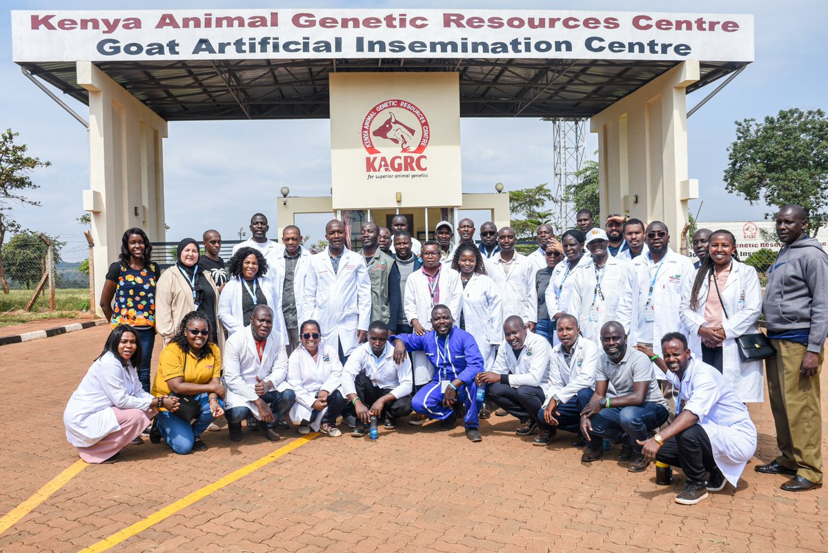 chuka__uni's tweet image. Day eight featured a specialized field trip to the Kenya Animal Genetic Resources Centre (KAGRC) in Kirinyaga County, offering hands-on exposure to goat artificial insemination (AI) technologies.
Participants explored every stage of the AI process, including semen collection,…