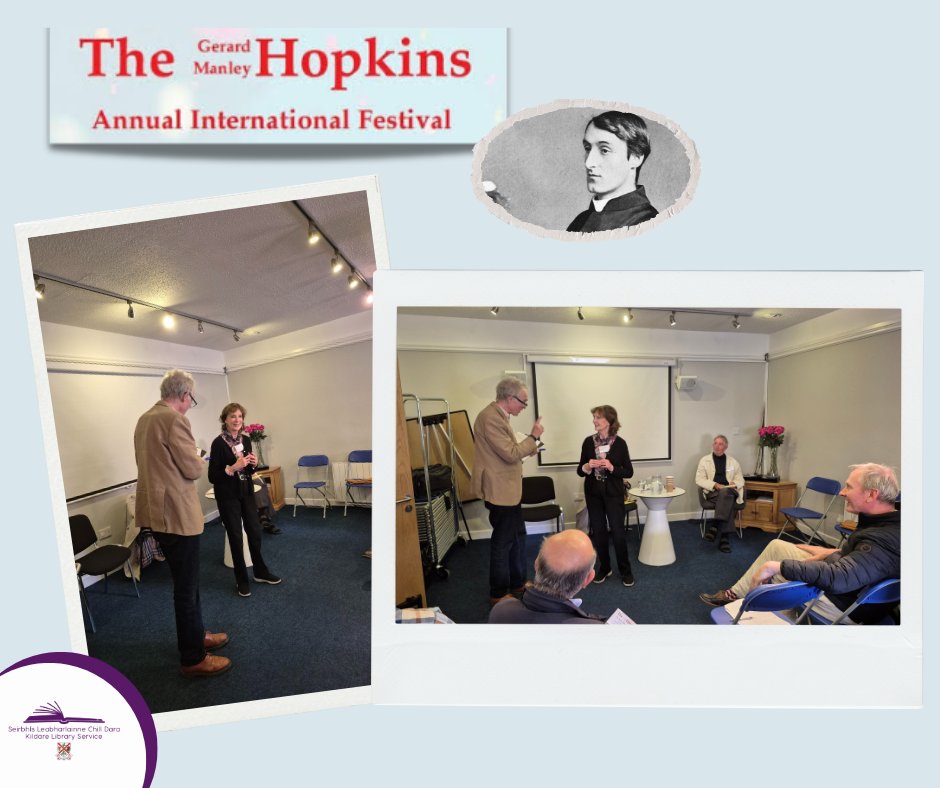 kildarelibrary's tweet image. As part of  the Gerard Manley Hopkins Festival 2025, Newbridge Library hosted a creative writing workshop. Speakers at the event were Patricia Cleary Miller (University of Kansas, USA) and William Adamson (University of Bamberg, Germany).
@IrishMJ 
gerardmanleyhopkins.org