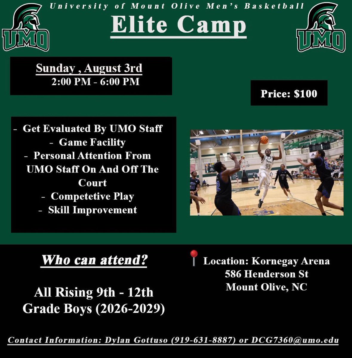 UMOMBB's tweet image. 🚨 12 DAYS AWAY 🚨

There are still spots available for our HS Elite Camp!

Great Opportunity for Rising Freshman- Rising Seniors to get seen and evaluated by our Staff!

Register Below ⬇️ : 

umobasketballcamps.com/camps.php?fbcl…