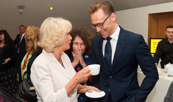 Or this one where Tom Hiddleston is with Camilla and looking ecstatic over a cup of tea