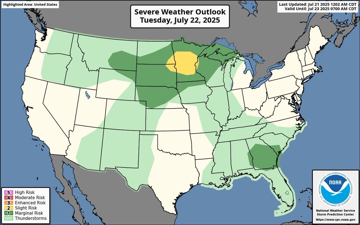 MaxVelocityWX's tweet image. SEVERE WEATHER is likely tomorrow across the Midwest and Northern Plains!
Damaging winds, large hail, and a couple of tornadoes are possible. Stay alert!