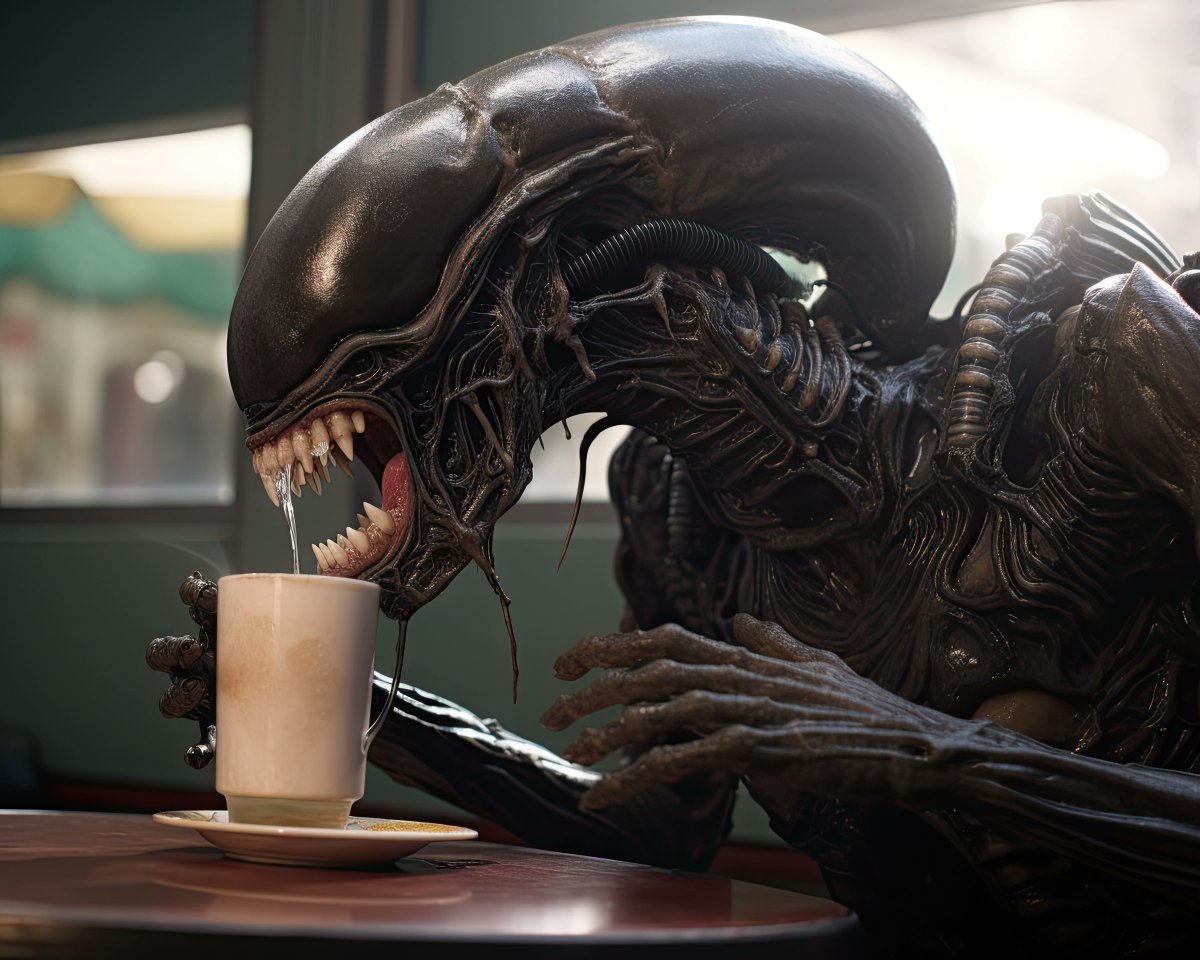 CommerceImplied's tweet image. GM ! ☕️👋
Make good choices and maybe this week will suck less !
Xenomorph's start the day with coffee squeezin's too
1 available for 5 tezos
objkt.com/tokens/KT1X8wd…
#Alien #Coffee