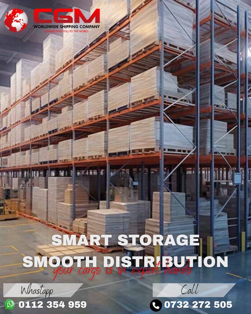 cgmshippin49594's tweet image. From Warehouse to your Doorstep
Experience smart storage that protects your cargo and smooth distribution that keeps your business moving.
No delays. No stress. Just reliable logistics, every time.
#SmartLogistics #StorageSolutions #DistributionExperts #SwiftDelivery