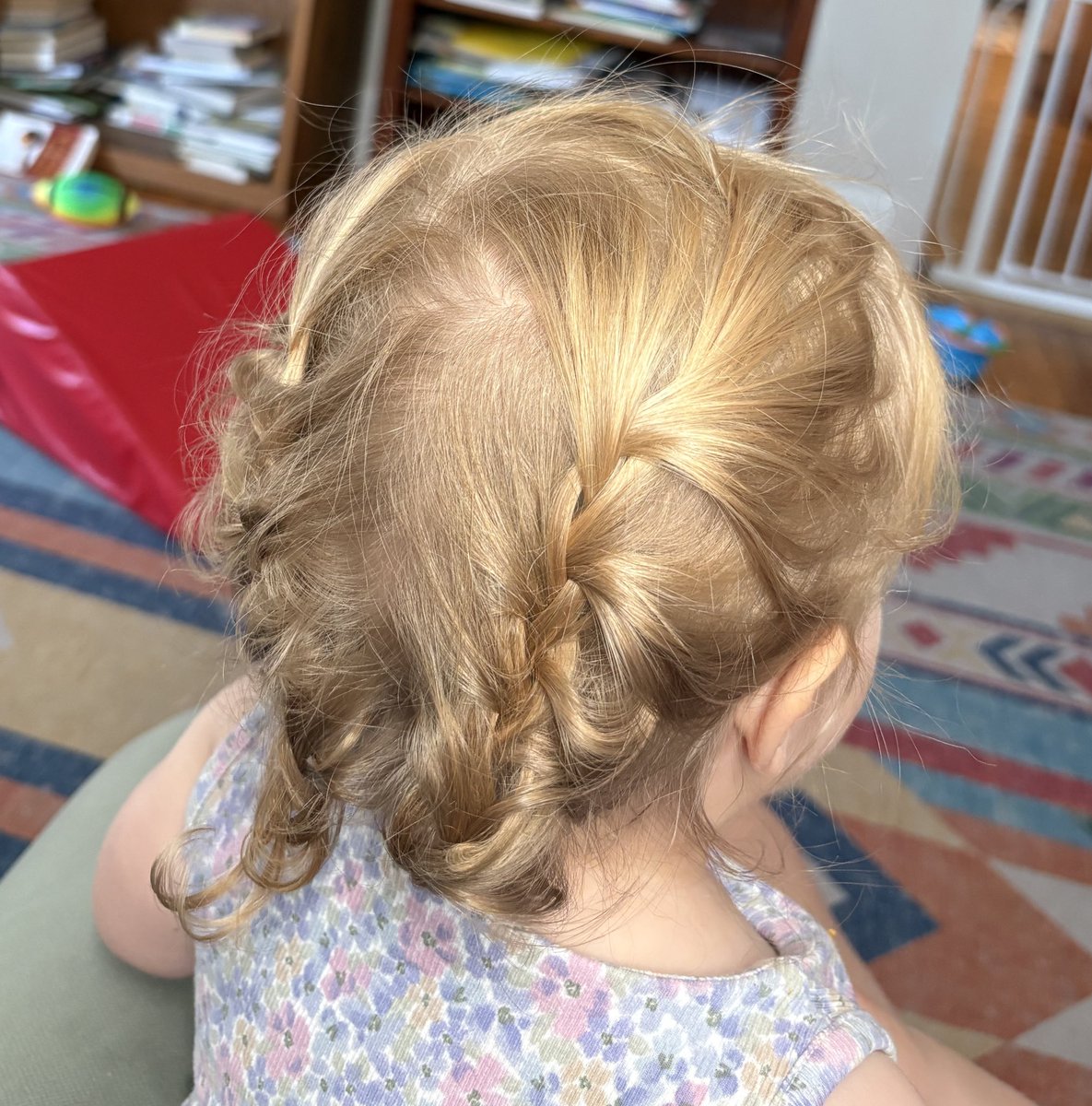 AnthropoceneMe1's tweet image. I can’t believe our 18 month old has such incredible hair