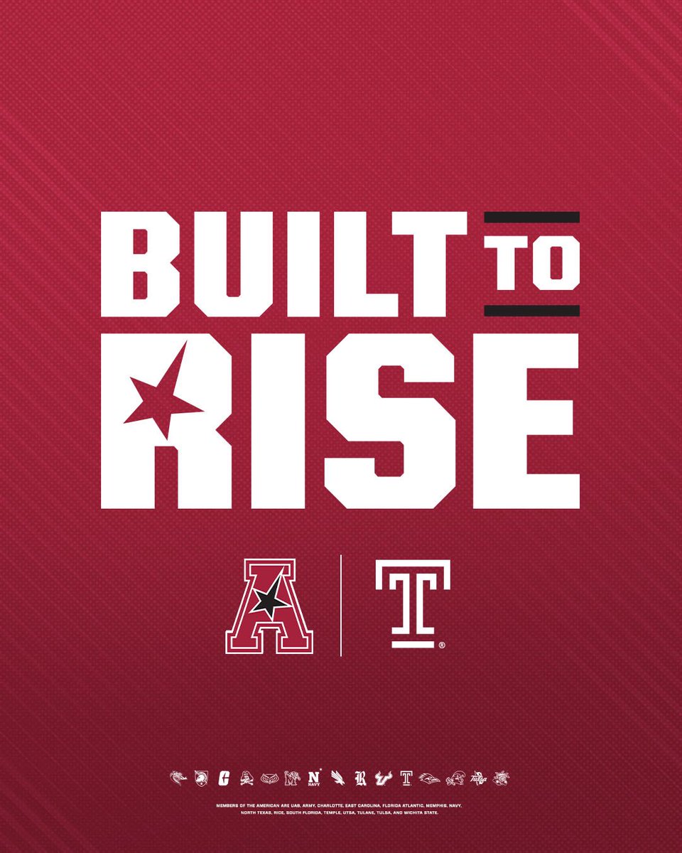 TempleOwls's tweet image. A proud member of the American Conference‼️
#BuiltToRise | @American_Conf
