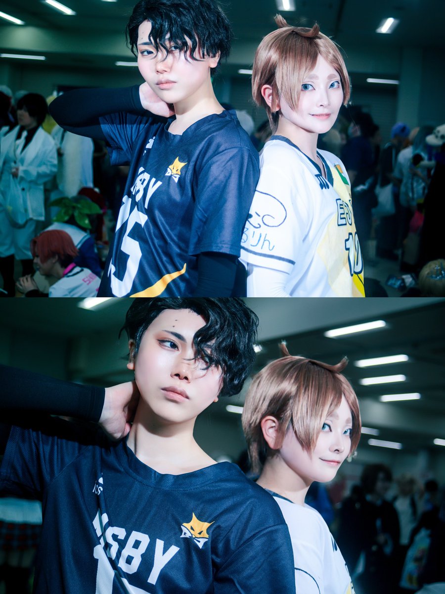 HQ/cosplay

　　　MSBY 佐久早聖臣
　　　　　　　　　EJP 古森元也　

佐久早:終夜
古森:<a href="/nemui___428/">夜明けのリコピン🍅</a> 
Photo:<a href="/OSECHIPHOTO/">OSECHI</a> 

#OSECHIPHOTO 
#Uアコスタ2025 
#アコスタ池袋