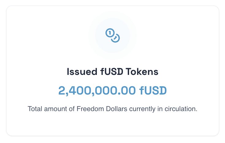 freedomdollar5's tweet image. Another $100,000 $fUSD were just minted today! Learn why everyone is so excited about decentralized PRIVACY stable coins!
FreedomDollar.com