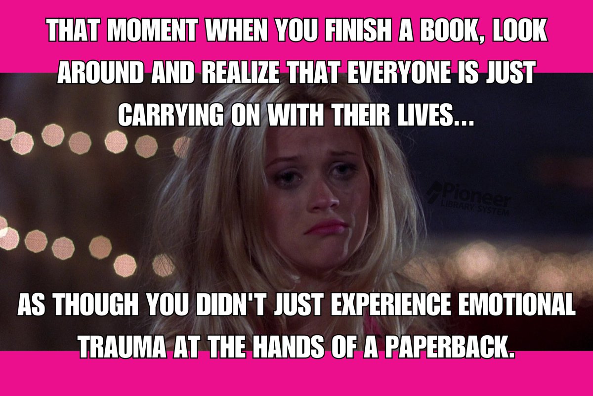 What summer read got you like this? Or any book you've experienced that hit you in the feels? 😭

🎢Hop onto an emotional roller coaster with digital, physical, or audiobooks. We've got you covered here at Pioneer Library System.