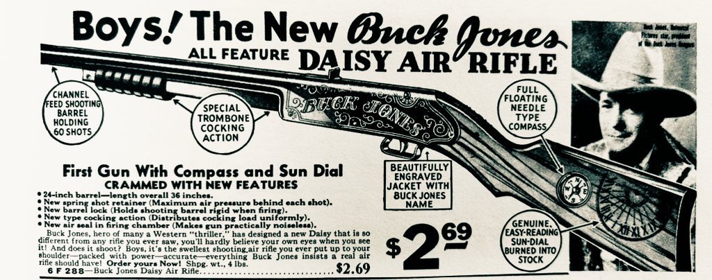DaisyRifles's tweet image. This was the gun Jean Shepherd was thinking about while writing the stories that went into A Christmas Story. Not a Red Ryder!