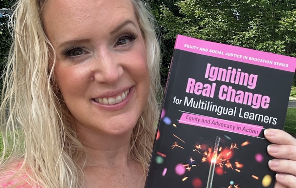 IL_Resource_Ctr's tweet image. It's been a busy month for our IRC specialist team with EmpowerCon and other back-to-school PD. Even with a packed schedule serving our districts, @mrsspinasclass launched her second book, "Igniting Change for Multilingual Learners," this month! Congratulations, Carly!
