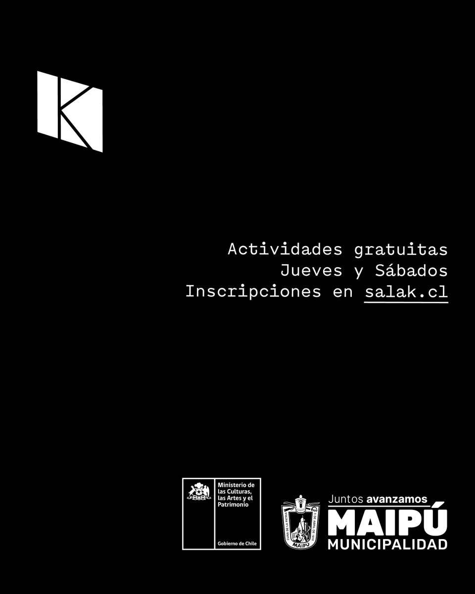 🗓️ Cartelera Sala K / Maipú | Jueves 24 y sábado 26 de julio

Esta semana, nuestro microcine sigue sumando funciones para todos los gustos. Junto a la Municipalidad de Maipú y su Departamento de Cultura te esperamos para disfrutar de las mejores tardes cinéfilas 🍿