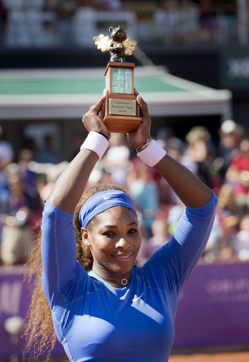 July 21, 2013

[1] Serena Williams won the Swedish Open in Båstad 🇸🇪 after defeating [8] Johanna Larsson 6-4, 6-1.

She won five titles and all 28 of her matches on the clay court season. 👑

53 of 73. 🏆