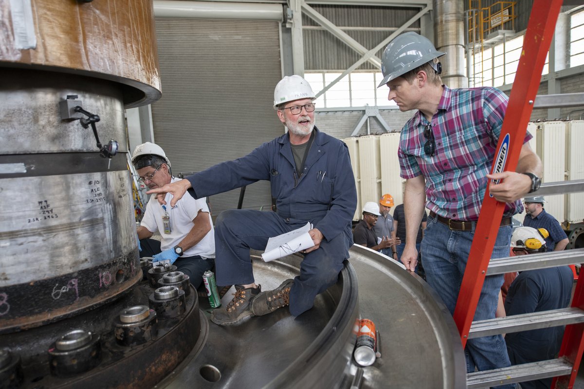 ReclamationCGB's tweet image. Levi Johnson, Central Valley Operations Manager, meets with the Reclamation team at Whiskeytown Reservoir’s Carr Powerplant in Northern California.
