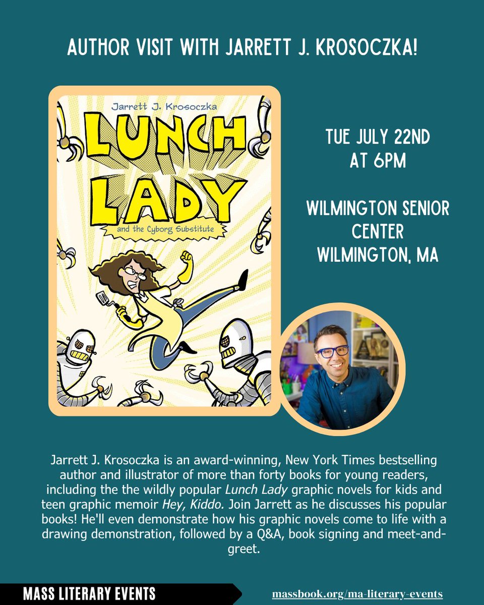 MassBook's tweet image. Events this week! massbook.org/ma-literary-ev…
T- Jarrett J. Krosoczka @ Wilmington Senior Center
T- B.A. Shapiro @ Sandwich Lib
T- Sue Halpern @ Purple Couch Bookshop
Th- Bill Gerencer @ New Bedford Fishing Heritage Center
Sa- Svetlana Chmakova w/ Elissa Gershowitz @ Boston Lib