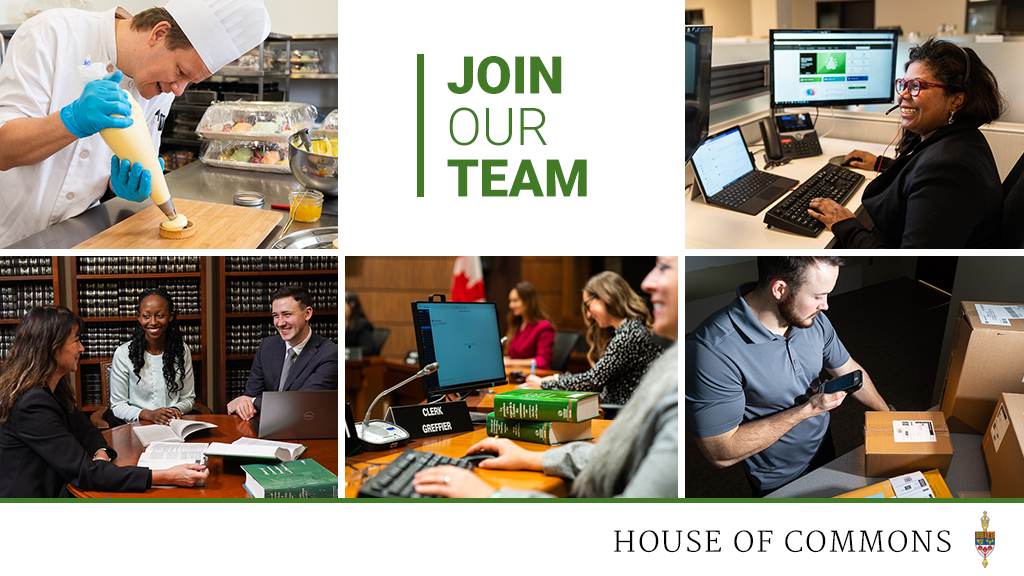 OurCommons's tweet image. The #HoC is hiring.
• Logistics and Protocol Coordinator
Seize the opportunity to build a career with us: ow.ly/xTp250Q5cfN #Ottawa #Gatineau