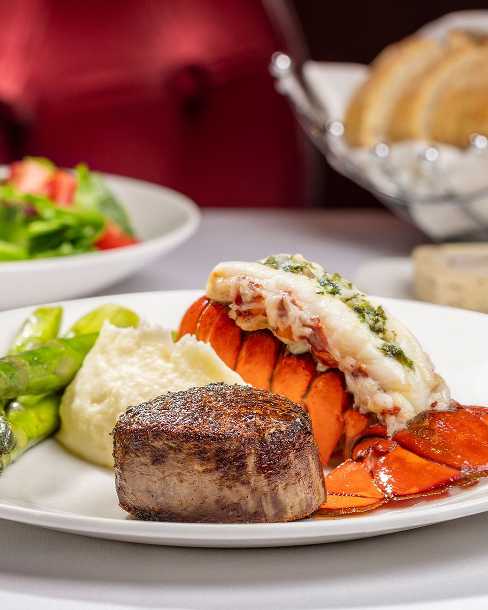 JeffRubys's tweet image. 🥩 + 🦞 is here! For a limited time, enjoy our Filet Mignon & Lobster feature for $65 per person. Reservations & details: JeffRuby.com/filet-and-lobs…
Valid Sunday—Thursday for dine-in only. Offer expires August 28, 2025.
@TheRealJeffRuby