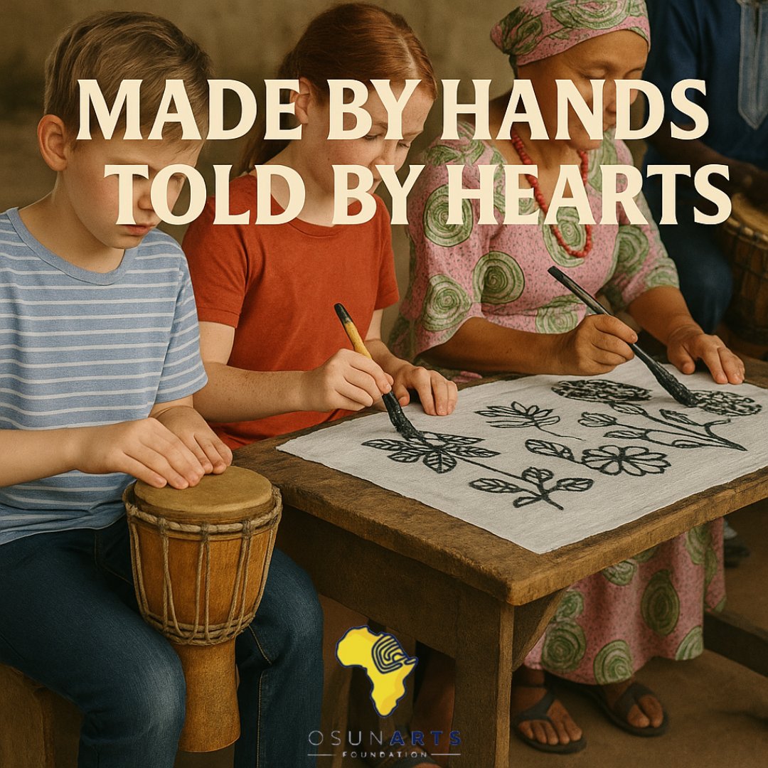 🎨 “Made By Hands, Told By Hearts”

New week. New art. New stories.

At Osun Arts Foundation, every creation is more than craft — it’s a heartbeat of our heritage. We celebrate the hands and hearts behind every artwork.

✨ Because art isn’t just made… it’s lived.

Happy Monday!
