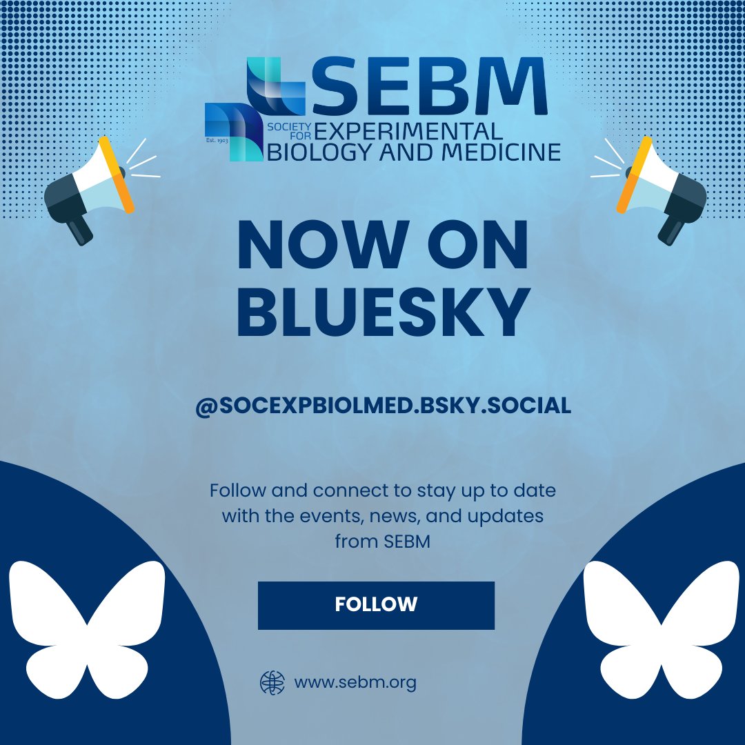 Now you can follow SEBM on BlueSky to ensure that you never miss another update on leadership, events, volunteer opportunities, or publication alerts! Follow us on BlueSky today: loom.ly/14h643M

#news #newsocial #BlueSky #follow