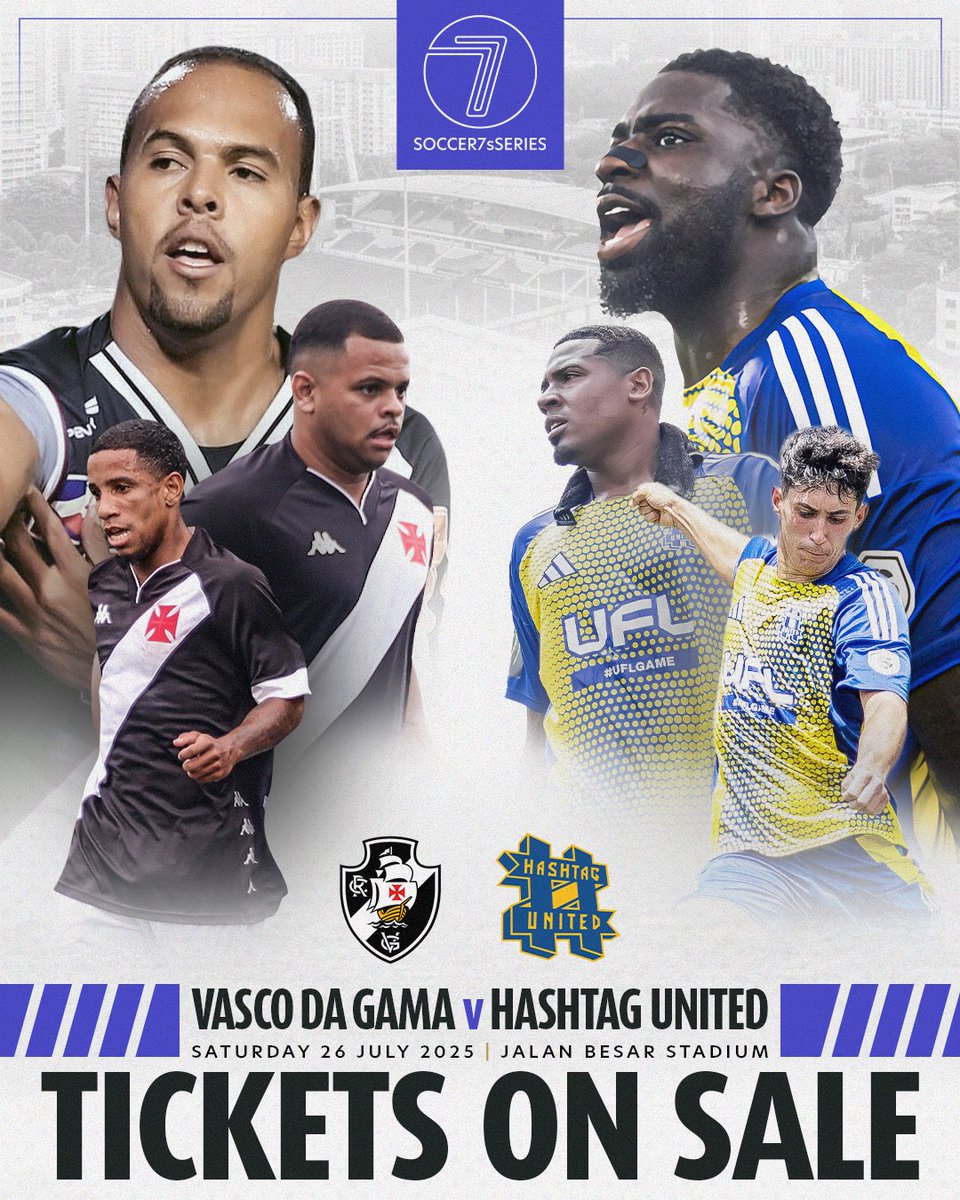 Soccer7sSeries's tweet image. One club shaped the history of Brazilian football. The other changed the game online. 🙌
Vasco Da Gama vs Hashtag United. It's happening. 😲
#Soccer7sSeries #FasterFootball