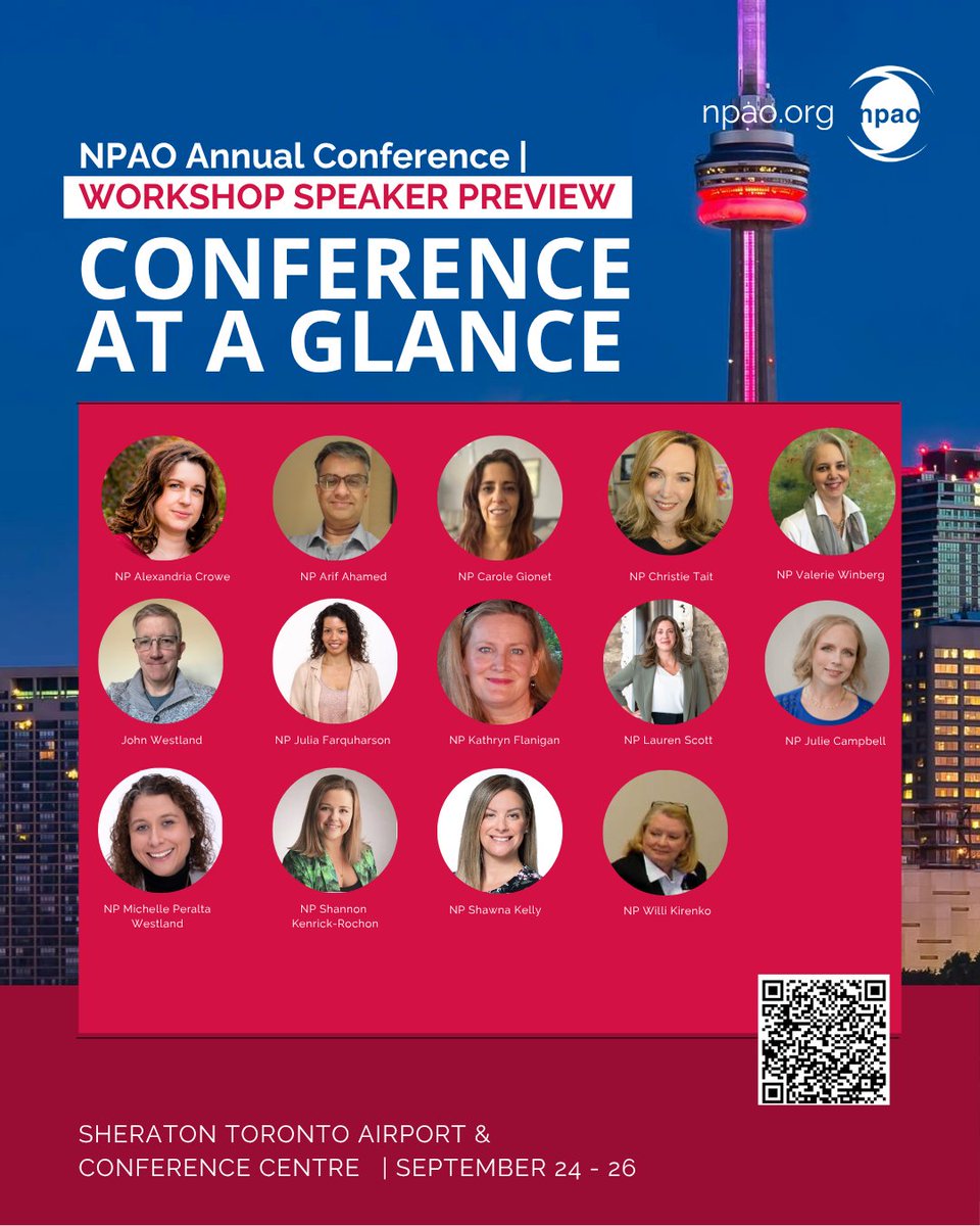 Our 2025 workshop speakers are here to inspire, educate, and empower. Join us in Toronto this September 24–26 at #NPAO2025!

Mark your calendars, spread the word, and get ready for an unforgettable experience. Explore hands-on workshops on Sept 24 and stay tuned for more details