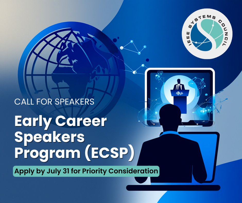 🚀 Apply to the #IEEESystemsCouncil Early Career Speakers Program (#ECSP) and contribute to advancing global conversations on systems engineering and interdisciplinary tech.

🗓️ Priority deadline: July 31, 2025
🔗 Apply now: forms.gle/nAZugmwHdABCBd…