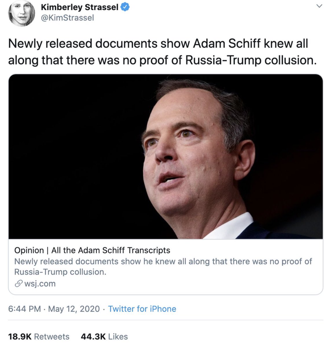 Crazy that Rudy Giuliani was ordered to pay $140 million for saying a rigged election was rigged, 

but not a single Democrat or journalist had to pay anything for saying Trump colluded with Russia for 4+ years.

It’s time to change that. Starting with Adam Schiff