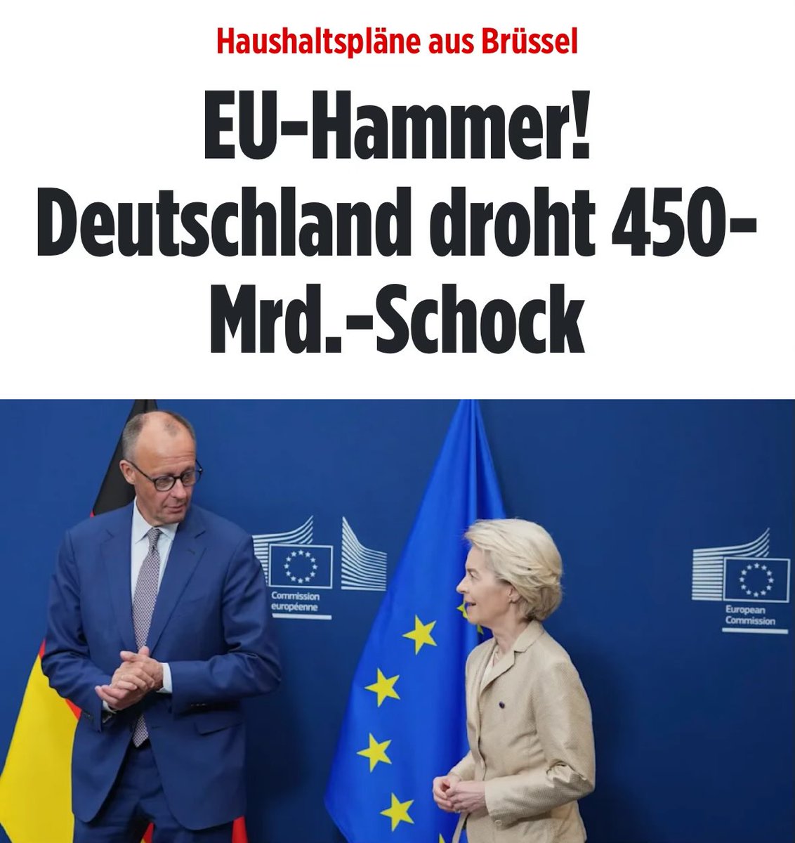 queru_lant's tweet image. Deutschland muss 450 Milliarden Euro an das totalitäre EU-Regime abdrücken.

Wer ist für einen Dexit?