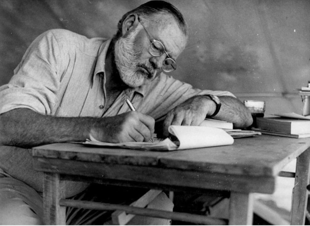 JackCarrUSA's tweet image. Ernest Hemingway was born on this day in 1899. Not only was he one of the most celebrated writers of the twentieth century, he was also one of the most photographed. I have always been fascinated with photographs of Papa, as each one tells a story.
Living a life that mirrored…