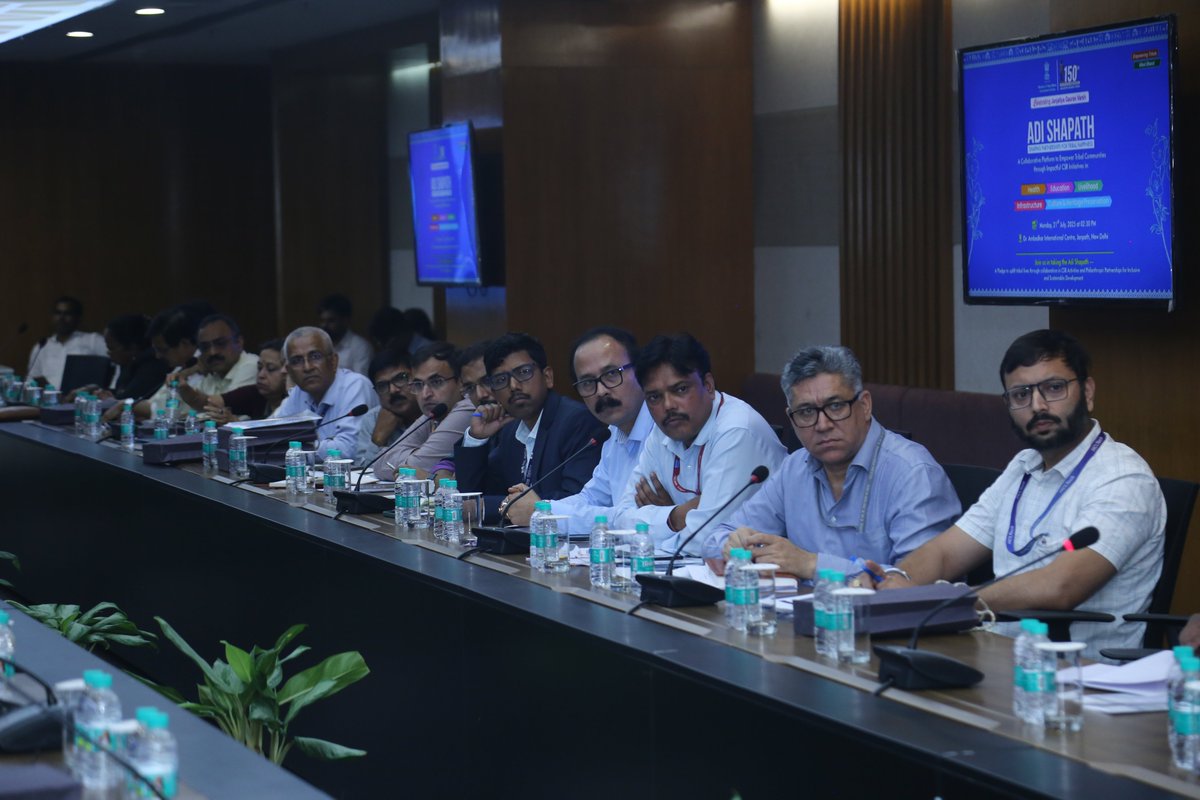 TribalAffairsIn's tweet image. 📍 ‘Adi ShaPaTH’ Delhi Chapter | Ministry of Tribal Affairs
Brings together key stakeholders to shape partnerships for tribal happiness & development 🌱
Over 20 organisations, including PSUs, corporates & foundations, joined hands to support tribal welfare through collaborative…