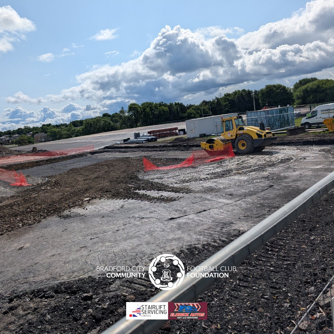 bcafc_cf's tweet image. Our #FootballandEducation programme has a new home 🏡
Next season, our students will train and play at the all-new East Bierley Community Sports Association (EBCSA) 4g development, which is under construction as we speak 👇
Stay tuned, we'll see you there 👋
#BCAFC
