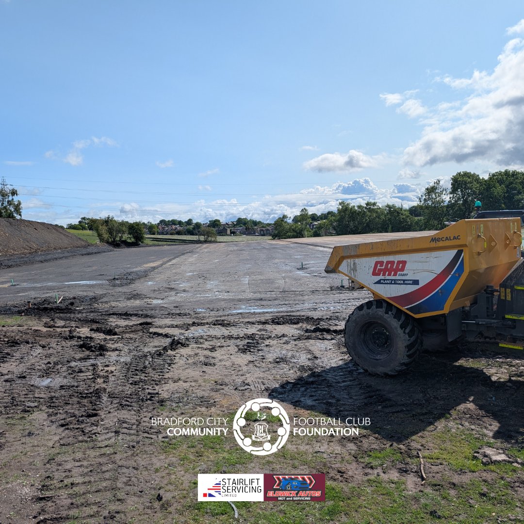 bcafc_cf's tweet image. Our #FootballandEducation programme has a new home 🏡
Next season, our students will train and play at the all-new East Bierley Community Sports Association (EBCSA) 4g development, which is under construction as we speak 👇
Stay tuned, we'll see you there 👋
#BCAFC