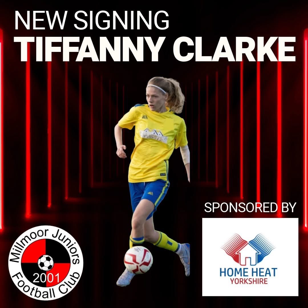 Millmoor Ladies FC (@mlfc_official) on Twitter photo 🔴⚫NEW SIGNING🔴⚫
First up is one we've had our eye on for a while. Tiffanny Clarke signs for the ladies for the 25/26 season.
Tiff is kindly sponsored by HomeHeat Yorkshire 🔴⚫NEW SIGNING🔴⚫
First up is one we've had our eye on for a while. Tiffanny Clarke signs for the ladies for the 25/26 season.
Tiff is kindly sponsored by HomeHeat Yorkshire
