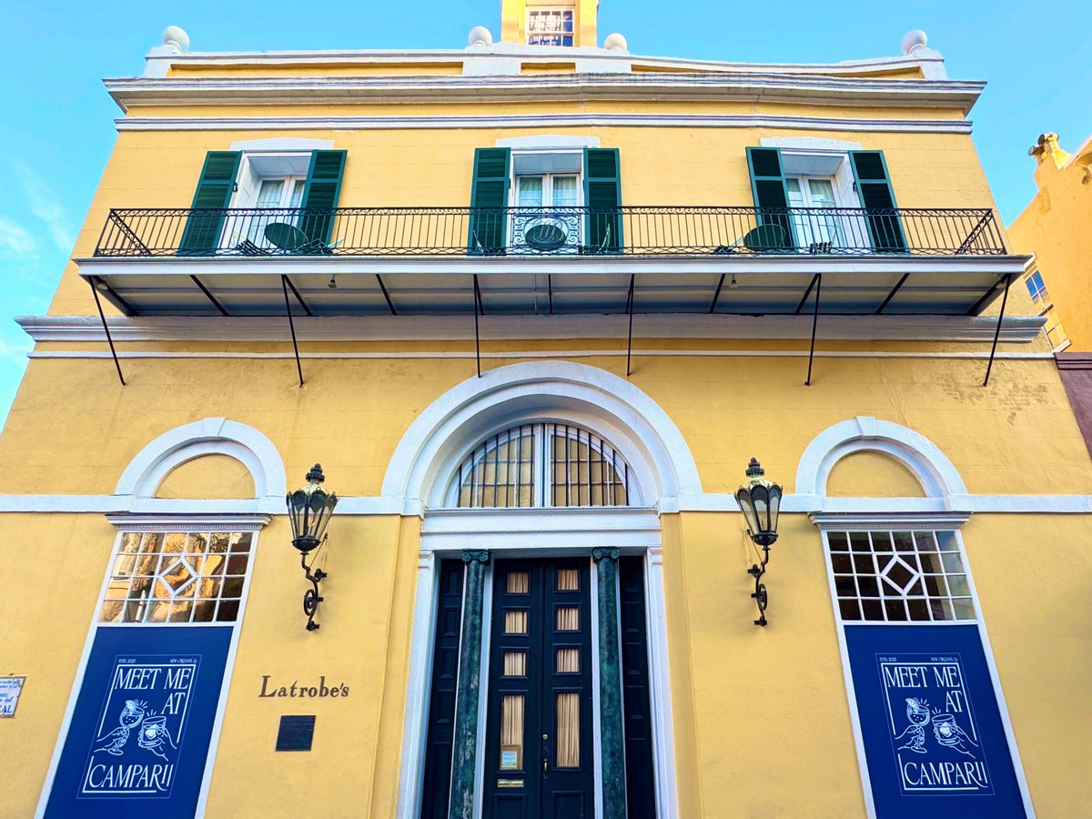 DavidMora's tweet image. Stoked for the @GruppoCampari activation at @LatrobesOnRoyal this week! 🍹💙⚜️

#MeetMeAtCampari #NewOrleans #TOTC2025