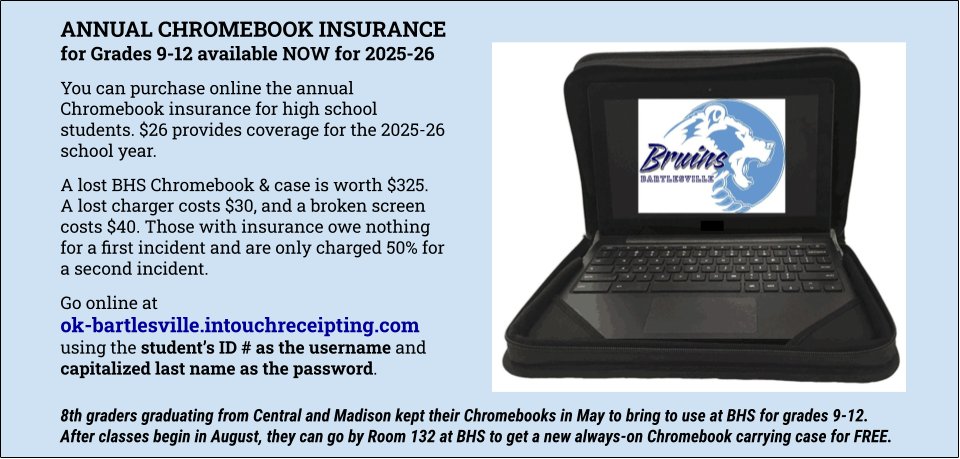 TIME TO RENEW YOUR CHROMEBOOK INSURANCE bps-ok.org/o/bhs/article/…