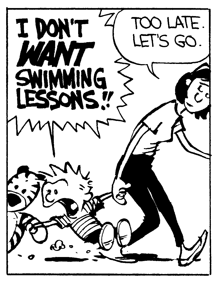 #OnThisDay in 1986, Calvin's swim lessons began, and his trust issues only escalated. #CalvinandHobbes40

🔗: shorturl.at/8zVUi