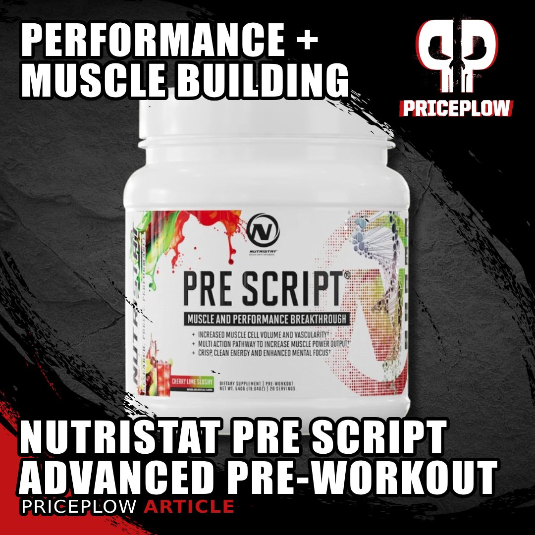 PricePlow's tweet image. blog.priceplow.com/supplement-new…
Nutristat Pre Script delivers 6g citrulline, 5g Creapure creatine, and BioATP for enhanced performance and muscle building in one powerful pre-workout. 💪
@Nutristat