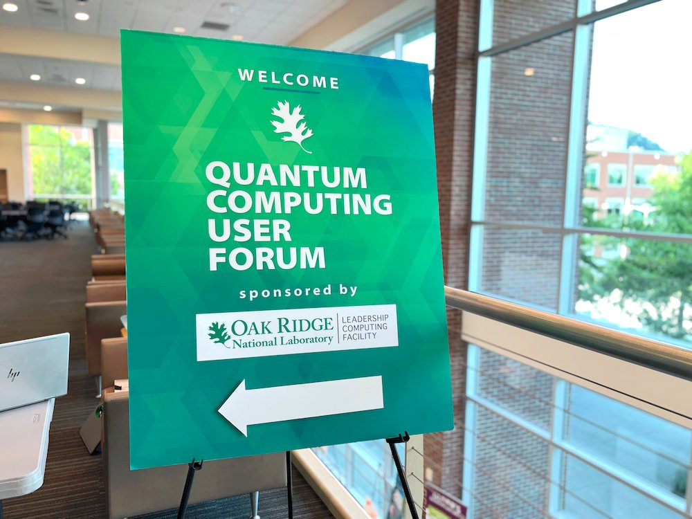 OLCFGOV's tweet image. The fifth annual Quantum Computing User Forum kicked off this morning at @ORNL with a workshop from @IonQ_Inc's Heidi Nelson-Quillin: Exploring the IonQ Quantum Cloud and Systems: From Hello World to Hybrid Applications.✨