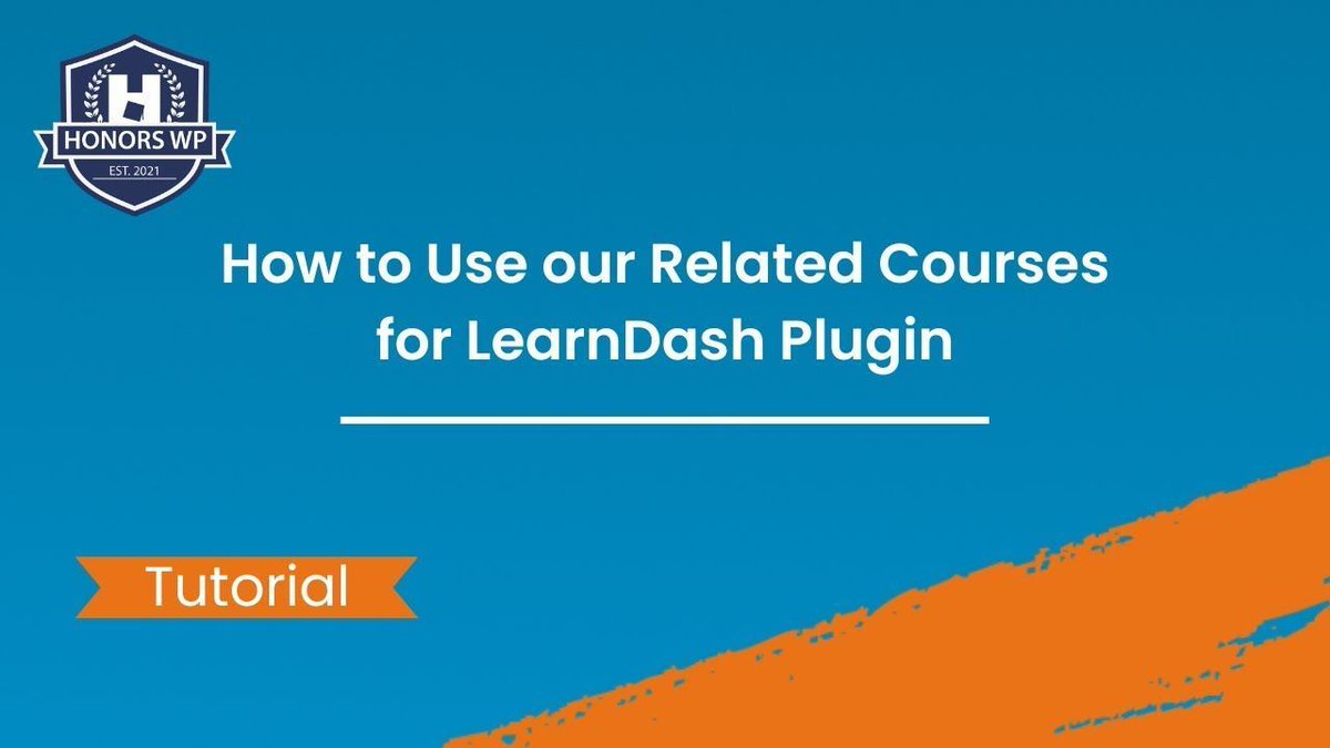 Upsell #LearnDash courses by displaying related courses with our premium add-on 💸 

buff.ly/42b8dIw