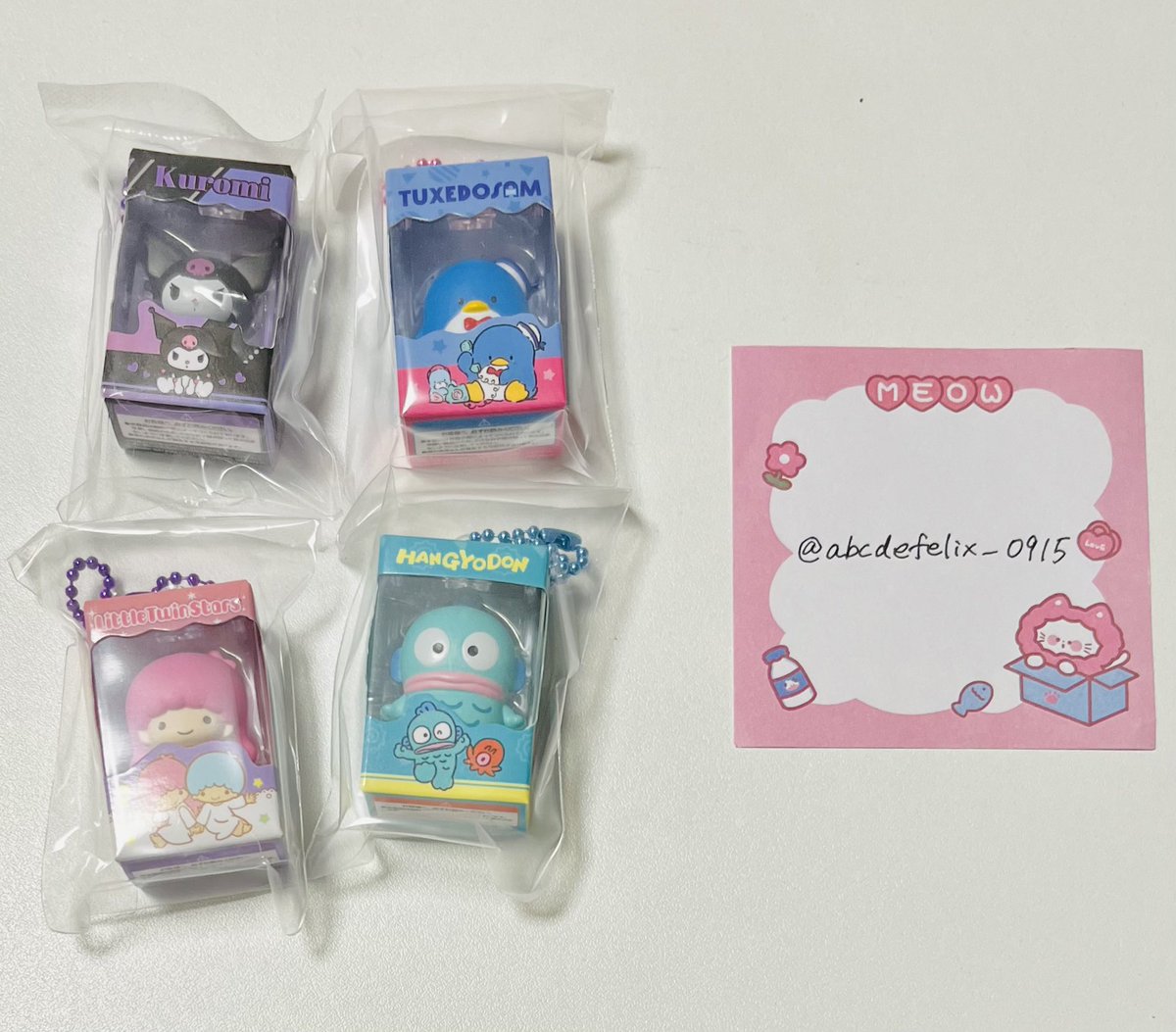 サンリオ　チョコボックス　交換

【譲】クロミ、タキシードサム、ララ、ハンギョドン

【求】キティ＞シナモロール2種

キティちゃん決まるまで返信遅くなるかもしれません🙇‍♀️

都内お手渡し、郵送可🍀
まとめてだと嬉しいです！
お気軽にお声がけください☺︎