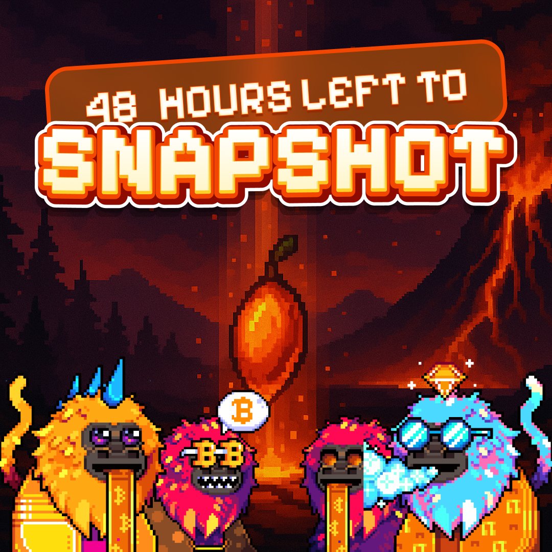 48 hours to snapshot! 🔶

Batch 3 locks in soon, listed Tamarins won’t qualify.

Delist now, hodl fast, and secure your spot.