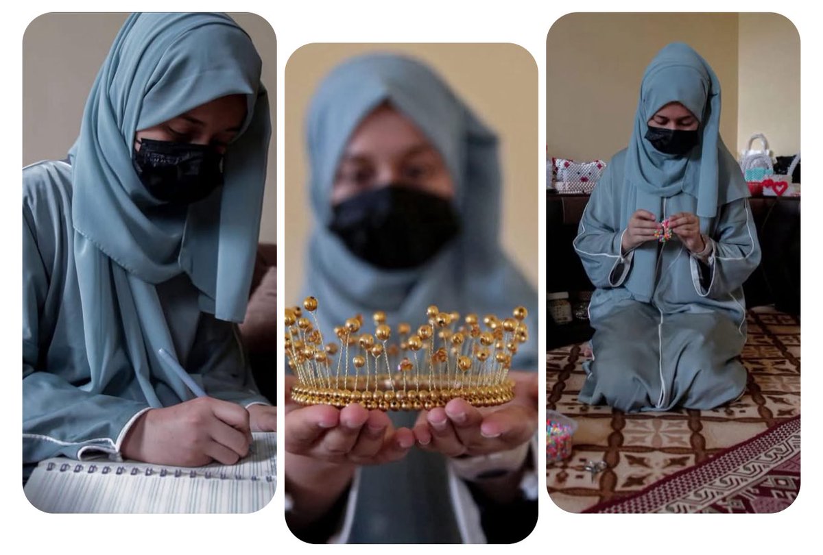 JahanzebWe's tweet image. After Taliban banned girls’ education beyond grade 6, 14-year-old Haida Shafaq from Kabul chose new path.
She launched small handmade jewelry business, selling her colorful creations in local markets & online.
Her dream: to grow and create jobs for other girls denied school.