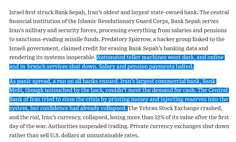 StrangerJosh11's tweet image. If the US ever engages in a direct war with China this would be pretty much every US Bank one week in.
Good reminder to keep some physical cash on hand for a rainy day.