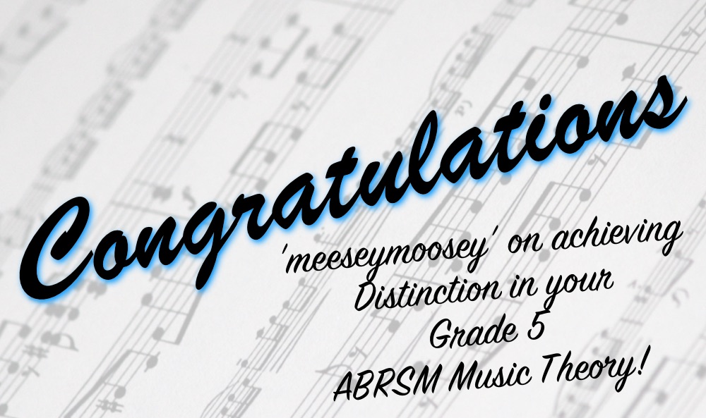Another #ABRSM #MusicTheory #Exam #Success!

Congratulations to ‘meeseymoosey’ 🎉🎶🎉

#BetterTogether

sharonbill.com