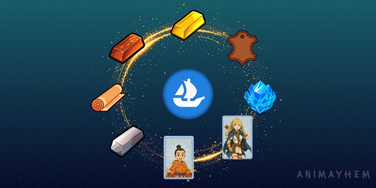 playanimayhem's tweet image. Have you checked your companion NFTs, materials, and crafted items on @opensea yet?
We're excited to see the first trades start rolling in - all powered by @arbitrum