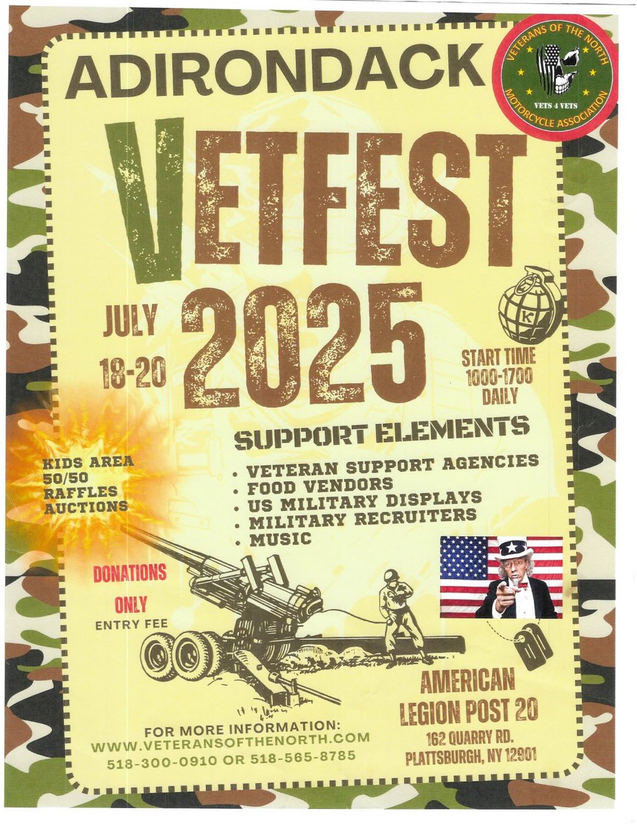 astpierre55's tweet image. The Adirondack Veteran’s Festival was a blast this weekend 🇺🇸
Always grateful to honor our service members and represent @TPUSA 🦅 We are truly generating change within our communities!!!
#ThankYouVeterans #Community #BuildingTheMovement