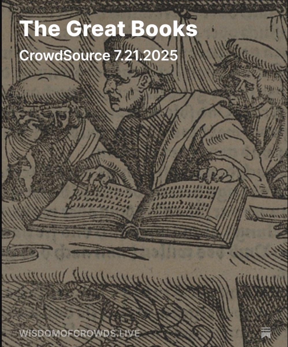 WCrowdsLive's tweet image. CrowdSource this week! THE GREAT BOOKS 📚
➡️ The End of Tulsa Honors (@jennfrey)
➡️ Canon Controversies (@zenahitz, @scholars_stage, Anika Prather, Dan-El Padilla, @rooseveltmontas)
➡️ "A Different Order" (@chezaristote, Thomas Merton, Mark van Doren) ➡️ Alternatives…