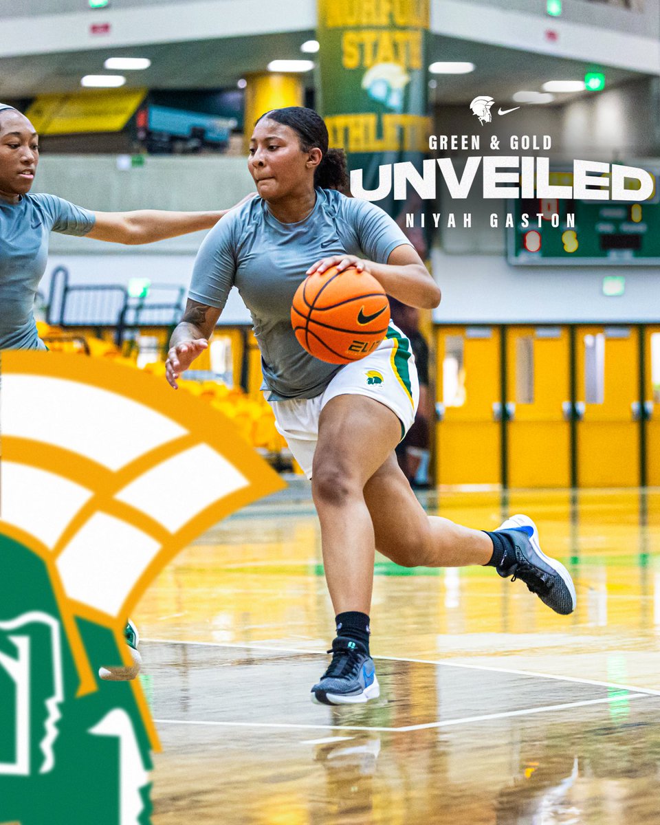 NorfolkStateWBB's tweet image. The Green & Gold Unveiled🔰: Niyah Gaston
#GoldStandard🔰