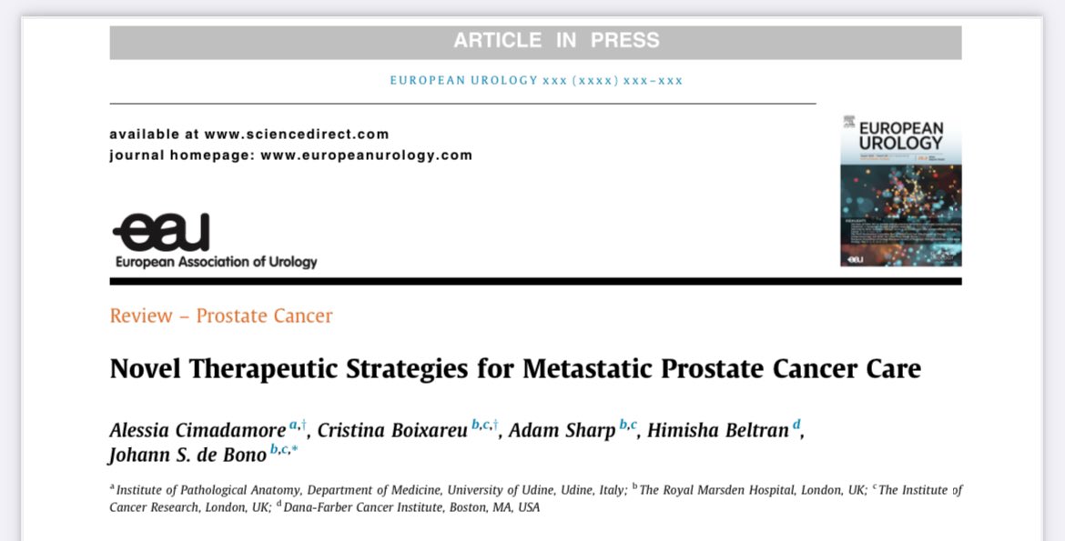 🚨 New Era with biomarker-driven trials in Prostate Cancer Therapy lies ahead!

🧬Molecular stratification is revolutionizing metastatic prostate cancer treatment. From ARPIs to PARP inhibitors (BRCA2/PALB2), ICIs (MMRd), and PSMA-targeted therapies, novel targets like EZH2,